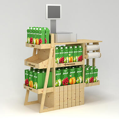 Creative retail equipment — shop in shop for drinks manufactured by Konsal Advertising Ltd.