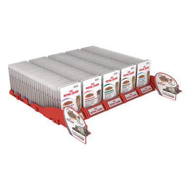 shelf modular display with stoppers for pet food