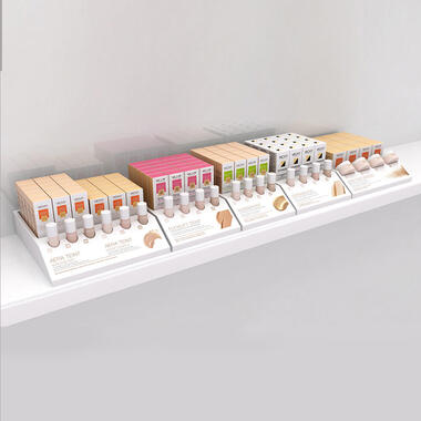 shelving display for a show-window in pharmacy chain
