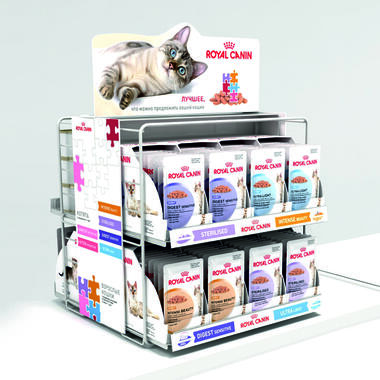 counter transformer display for pet food