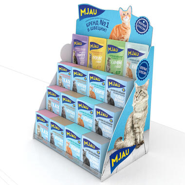 counter stairs display for pet food
