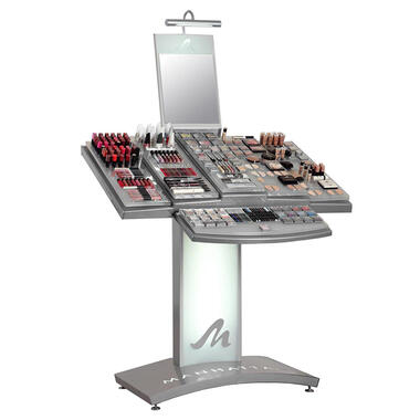 floor display tester stand for cosmetics