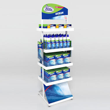 floor display for household chemicals