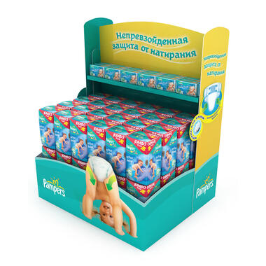 pampers pallet size display