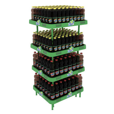 four levels pallet for drinks in bottles