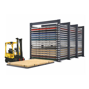 trade area or warehouse storage  racks